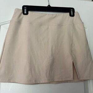 Tan golf skort